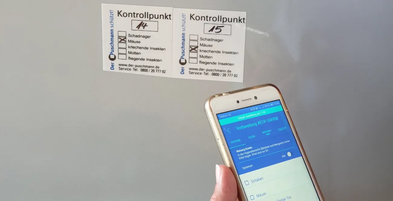 Schädlingskontrolle per Smartphone und App